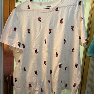Old Navy White Cats and Pumpkins-T-shirt